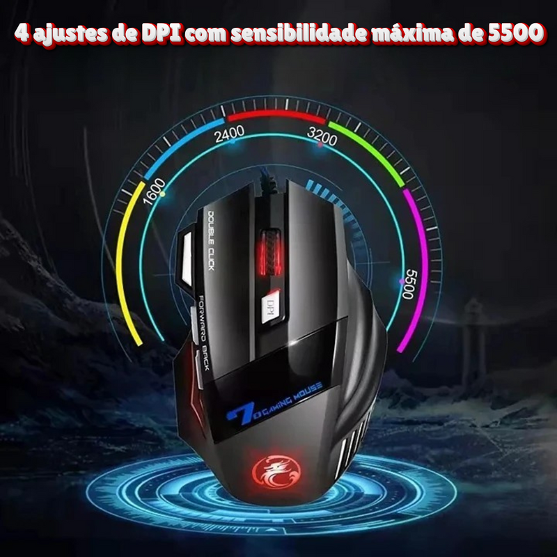 Mouse Gamer X7 Pro Revolution