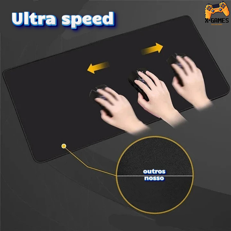 Mouse Pad Ultra Speed - Dragon Black and White