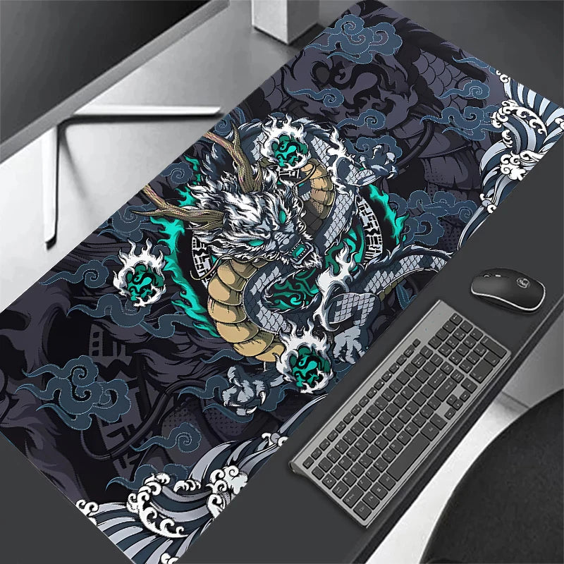 Mouse Pad Ultra Speed - Dragon Black and White